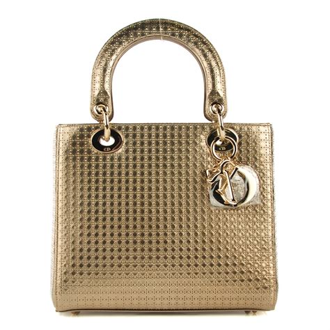 lady dior champagne metallic|Lady D.